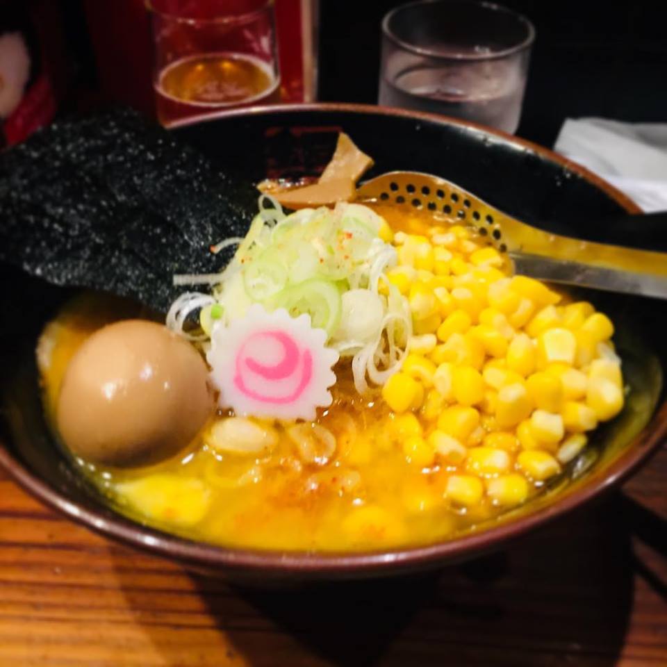 久しぶりのイカン深夜のラーメン＠ 銀のくら！純みそコーンラーメン＋味玉