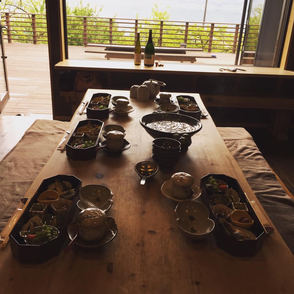 噂通りの最高の山の朝ごはんで「冷や汁猫まんま」お代わり～＠徳山鮓