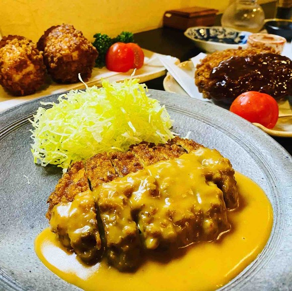 名古屋ビーフカツファンの皆様「割烹ほその」でミックスカツ定食‼️