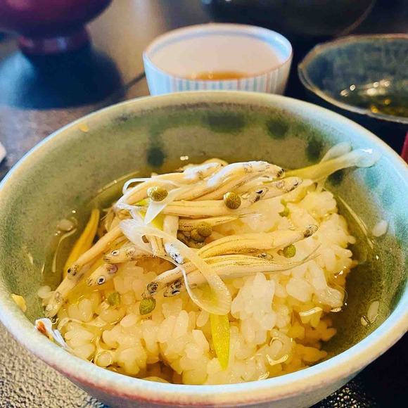 お代わり3杯目は氷魚冷汁茶漬けで！日本一の朝ごはん「徳山鮓」